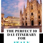 10 day Italy itinerary
