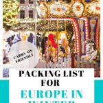 packing list for Europe in winter